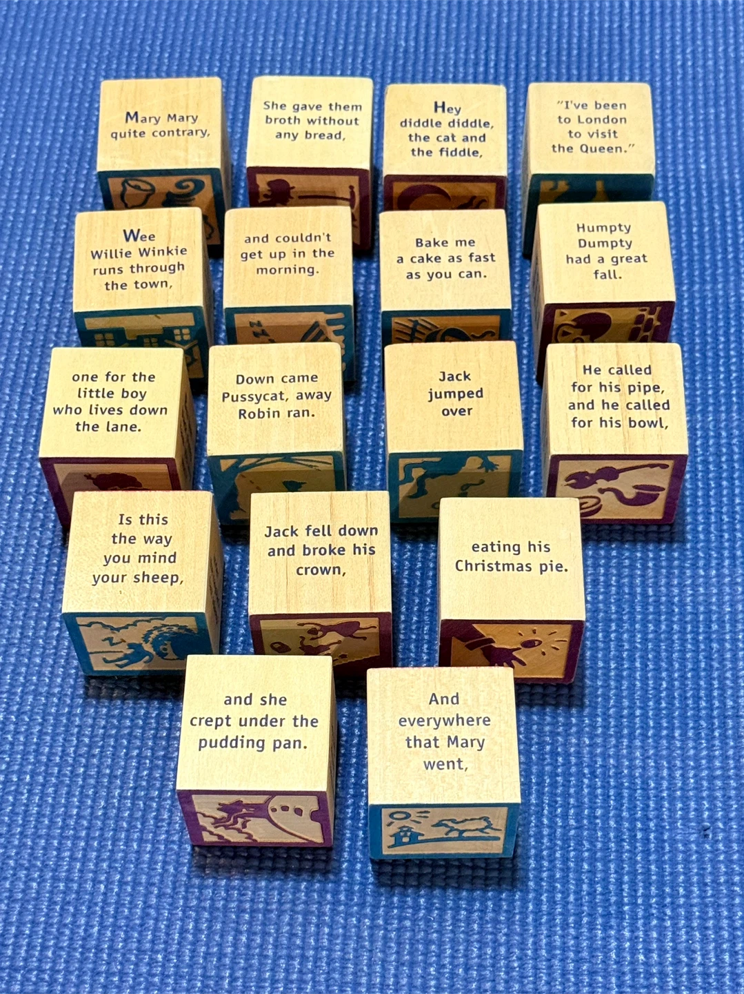 Nursery Rhyme Wooden Blocks