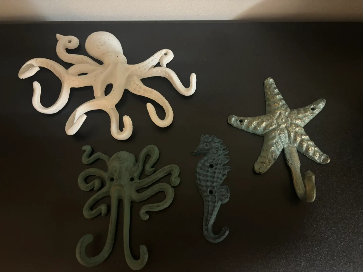 Wall Hooks - Octopus, Starfish, Seahorse