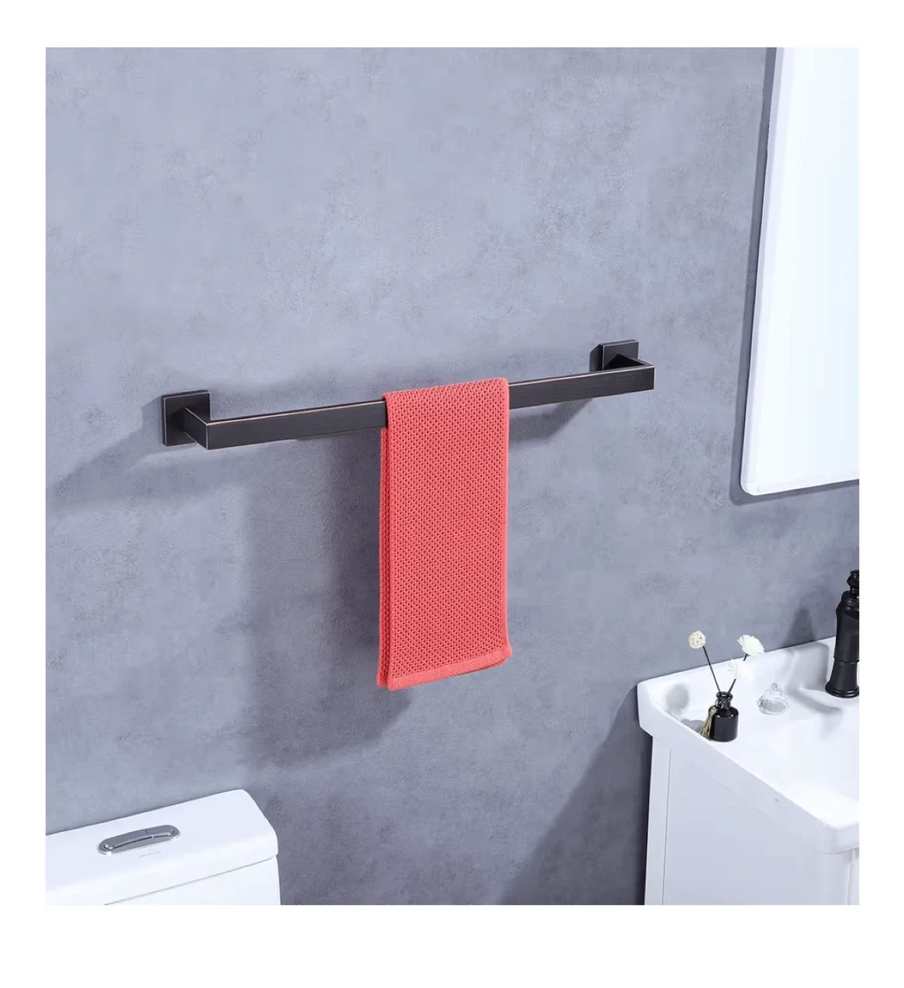 Towel Bar/ Kitchen Bar Bronze 36inch image indicator(2)