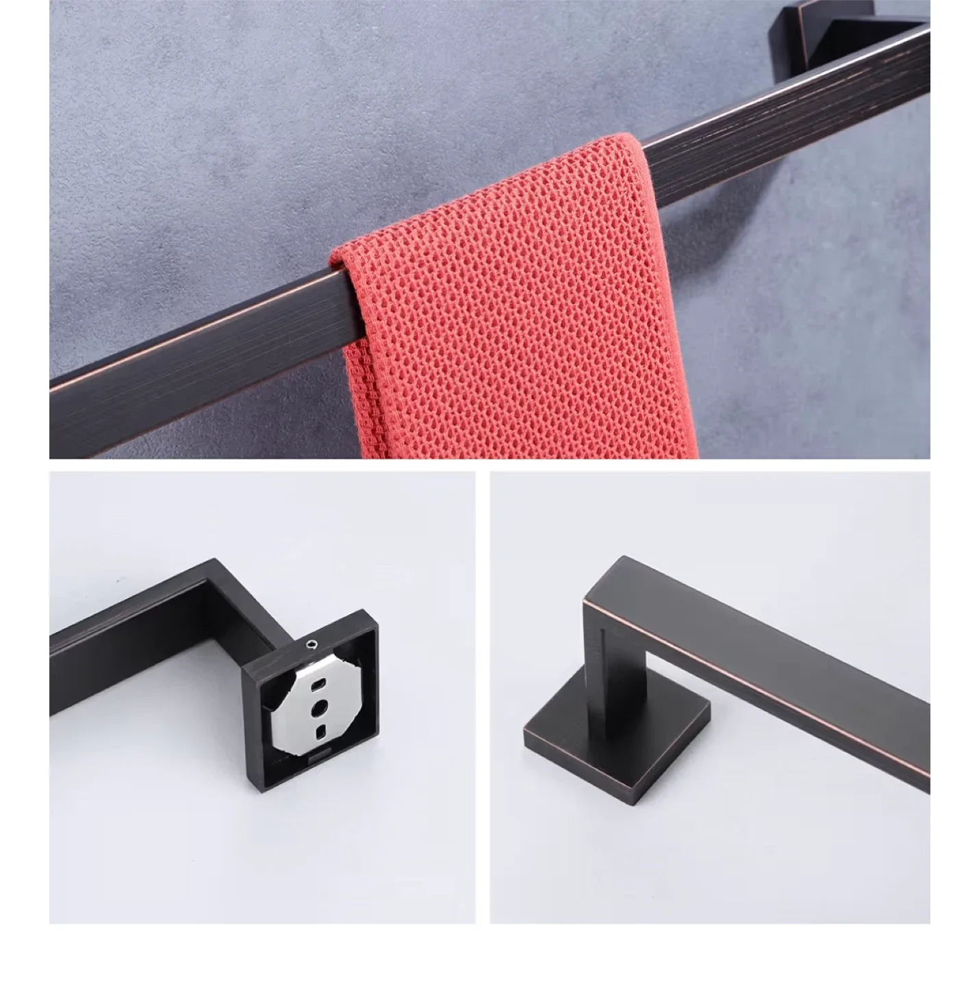 Towel Bar/ Kitchen Bar Bronze 36inch image indicator(5)