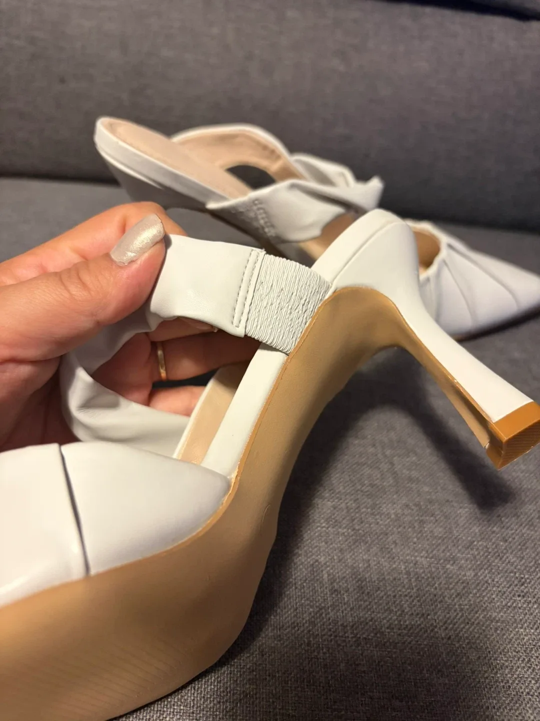 White Heels - Size 8.5 image indicator(5)