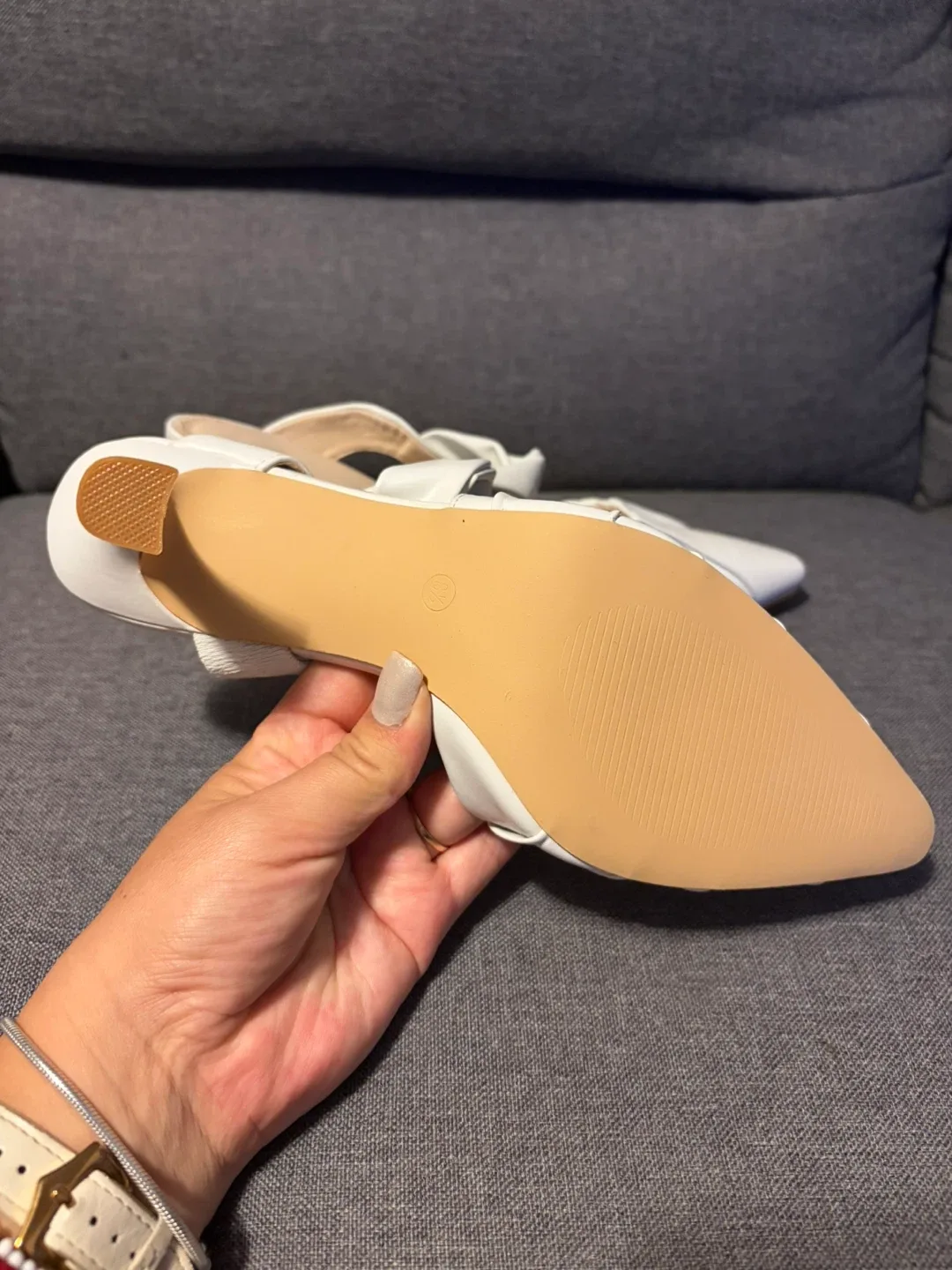 White Heels - Size 8.5 image indicator(3)