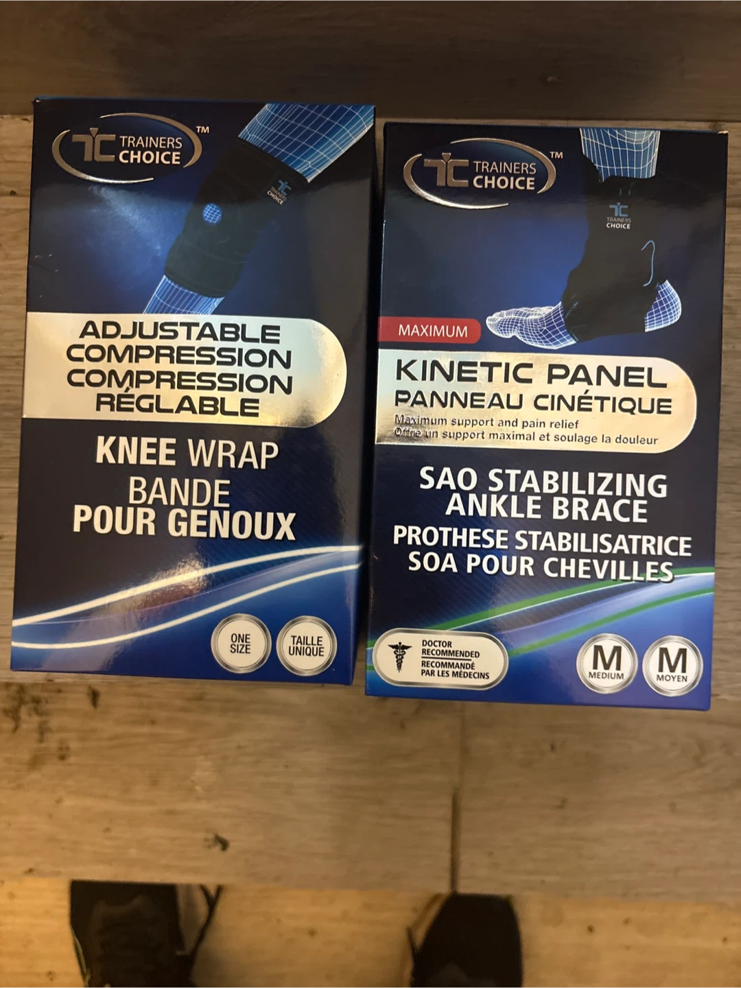 Trainers Choice Knee Wrap & Ankle Brace - Medium