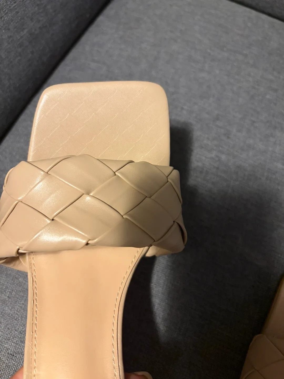Nude Woven Heels, Size 8.5 image indicator(5)