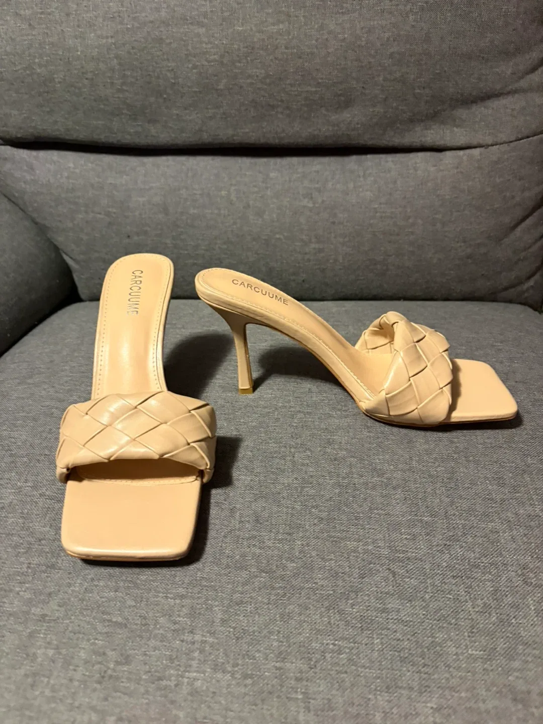 Nude Woven Heels, Size 8.5 thumbnail