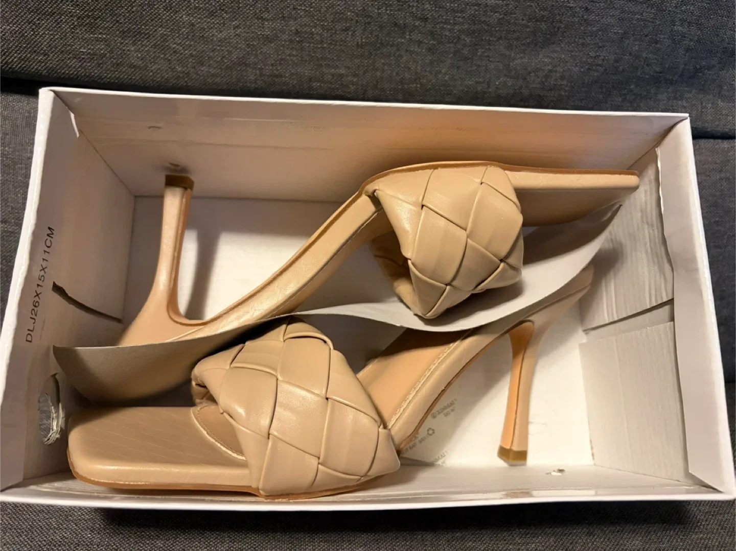 Nude Woven Heels, Size 8.5 image indicator(4)
