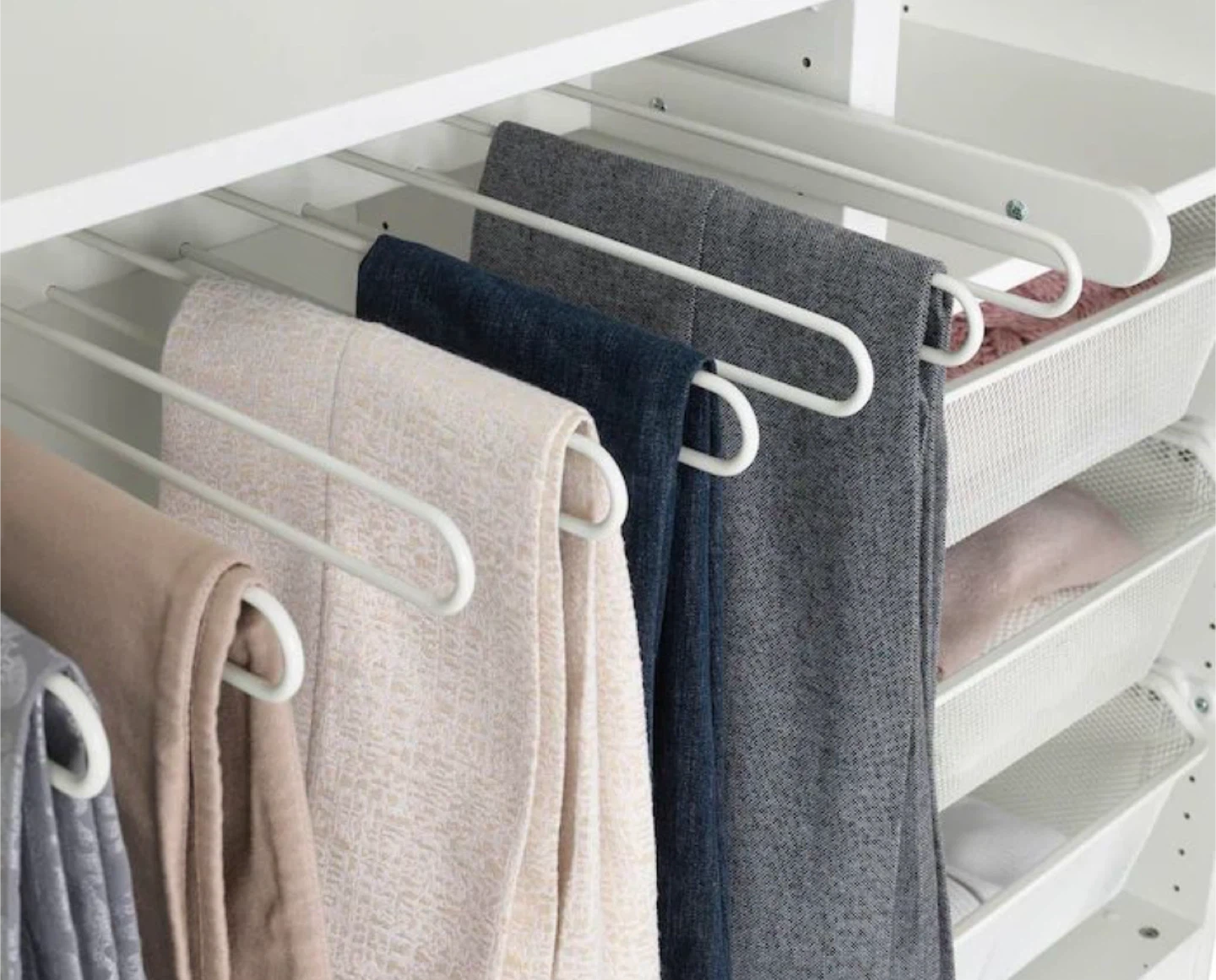 IKEA Komplement Pull-Out Trouser Hanger - White