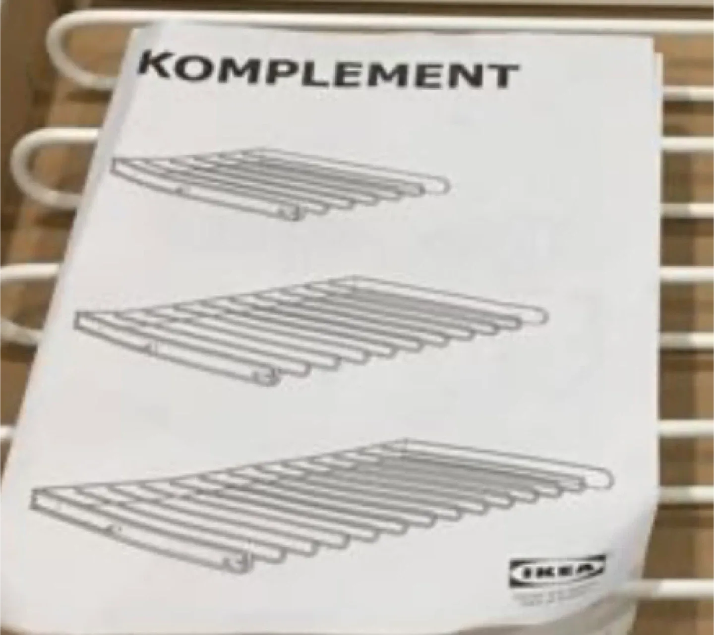 IKEA Komplement Pull-Out Trouser Hanger - White image indicator(2)