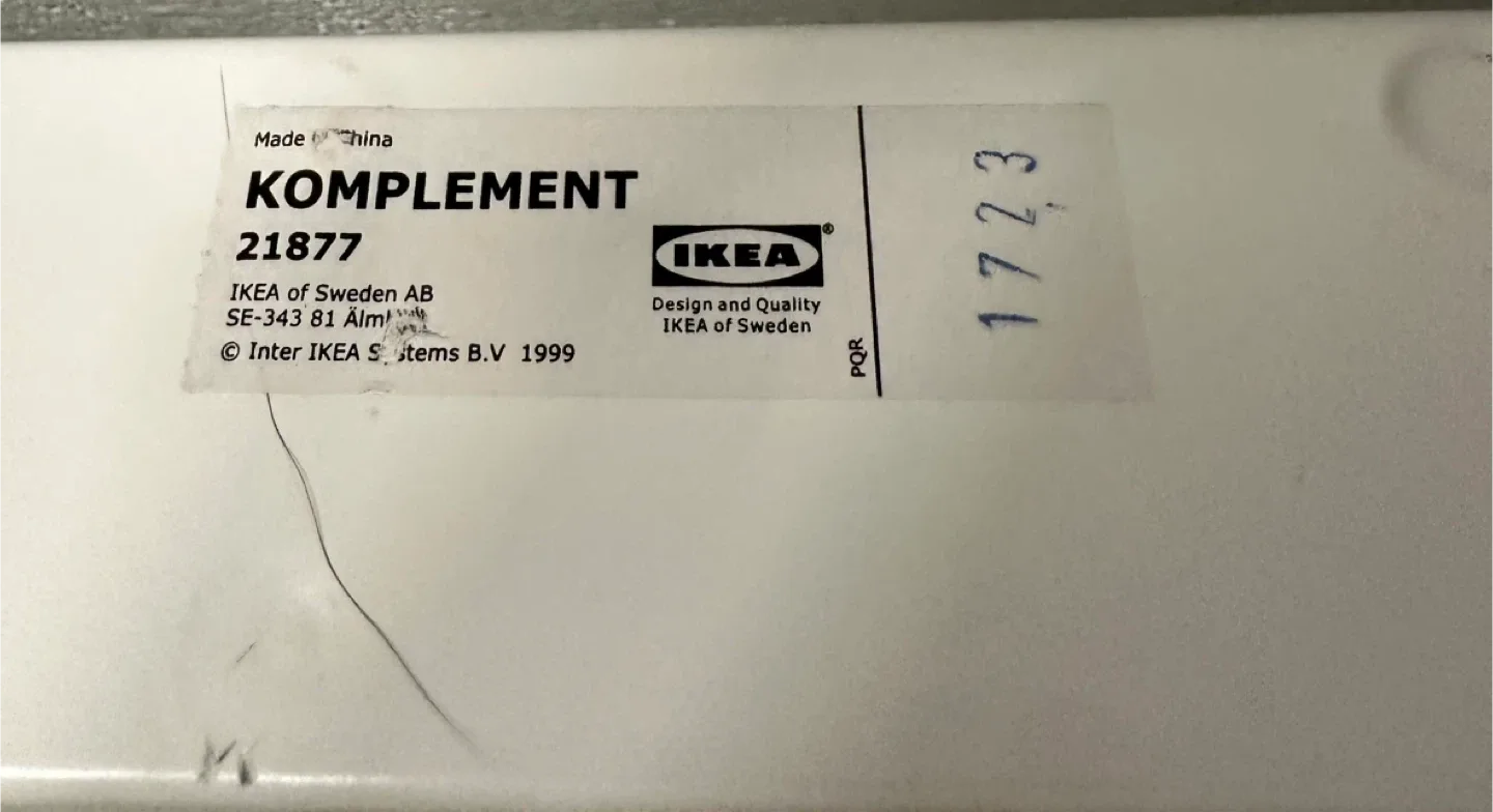 IKEA Komplement Pull-Out Trouser Hanger - White image indicator(9)