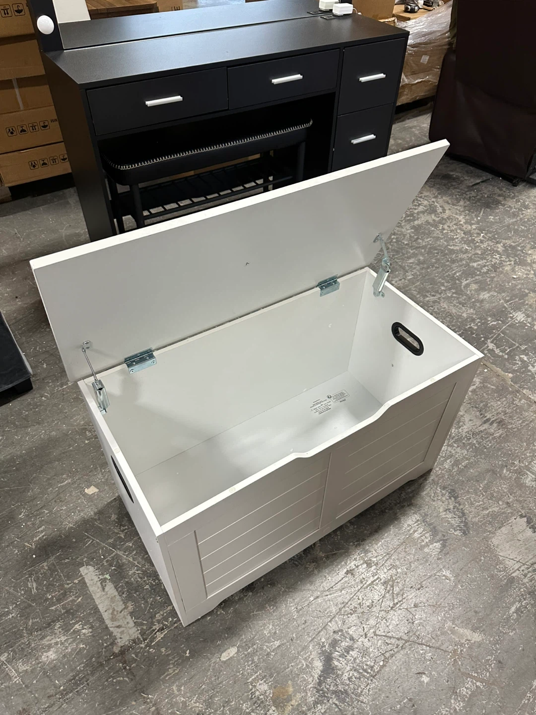 White Storage Chest - photo 2