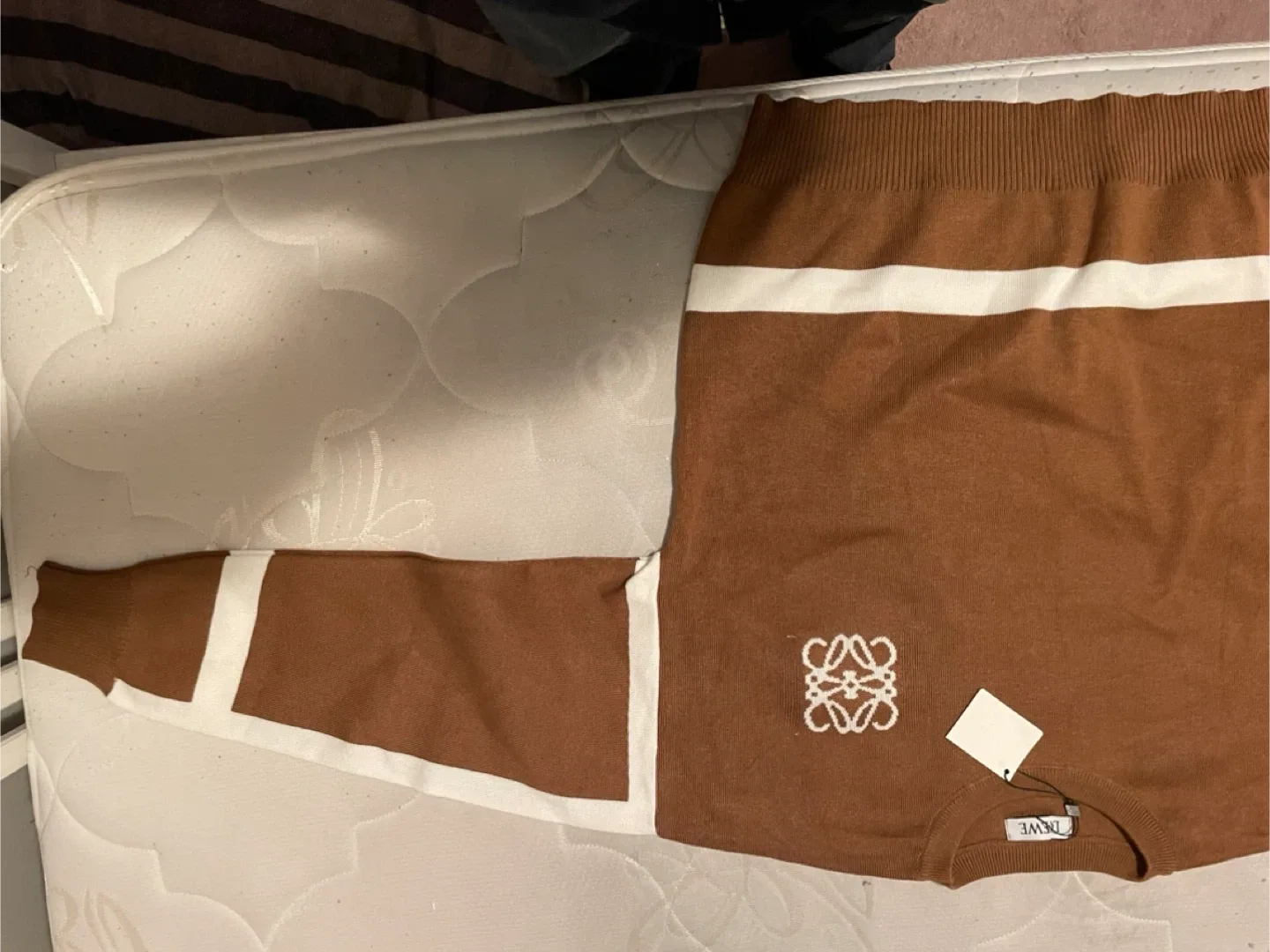 Loewe Brown & White Knit Sweater image indicator(3)