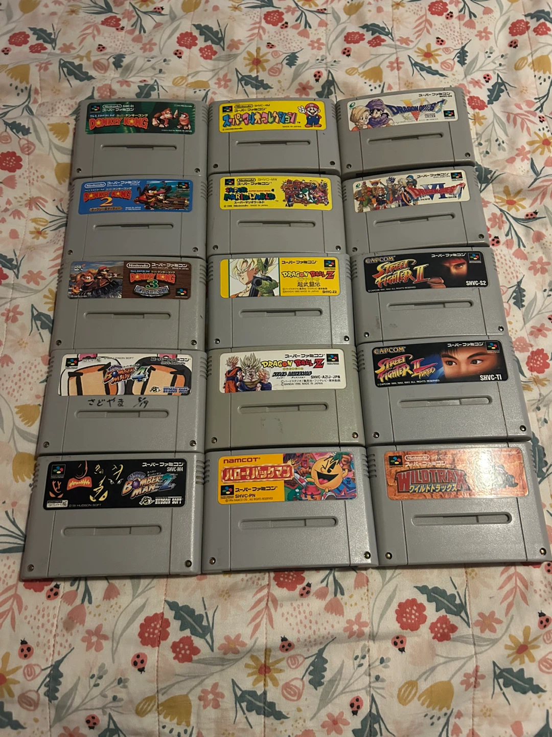 Super Nintendo (SNES) Game Cartridges