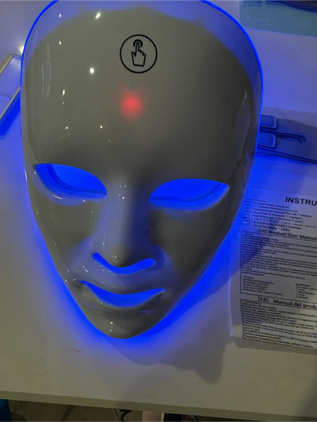 7-Colour LED Light Therapy Facial Mask image indicator(4)