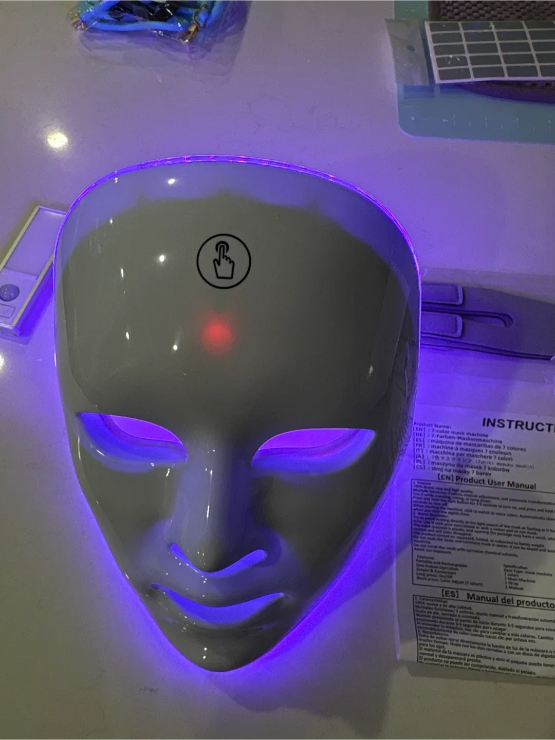 7-Colour LED Light Therapy Facial Mask image indicator(5)
