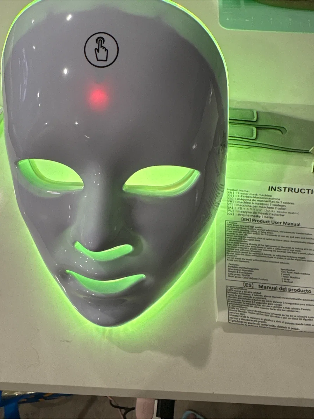 7-Colour LED Light Therapy Facial Mask image indicator(6)