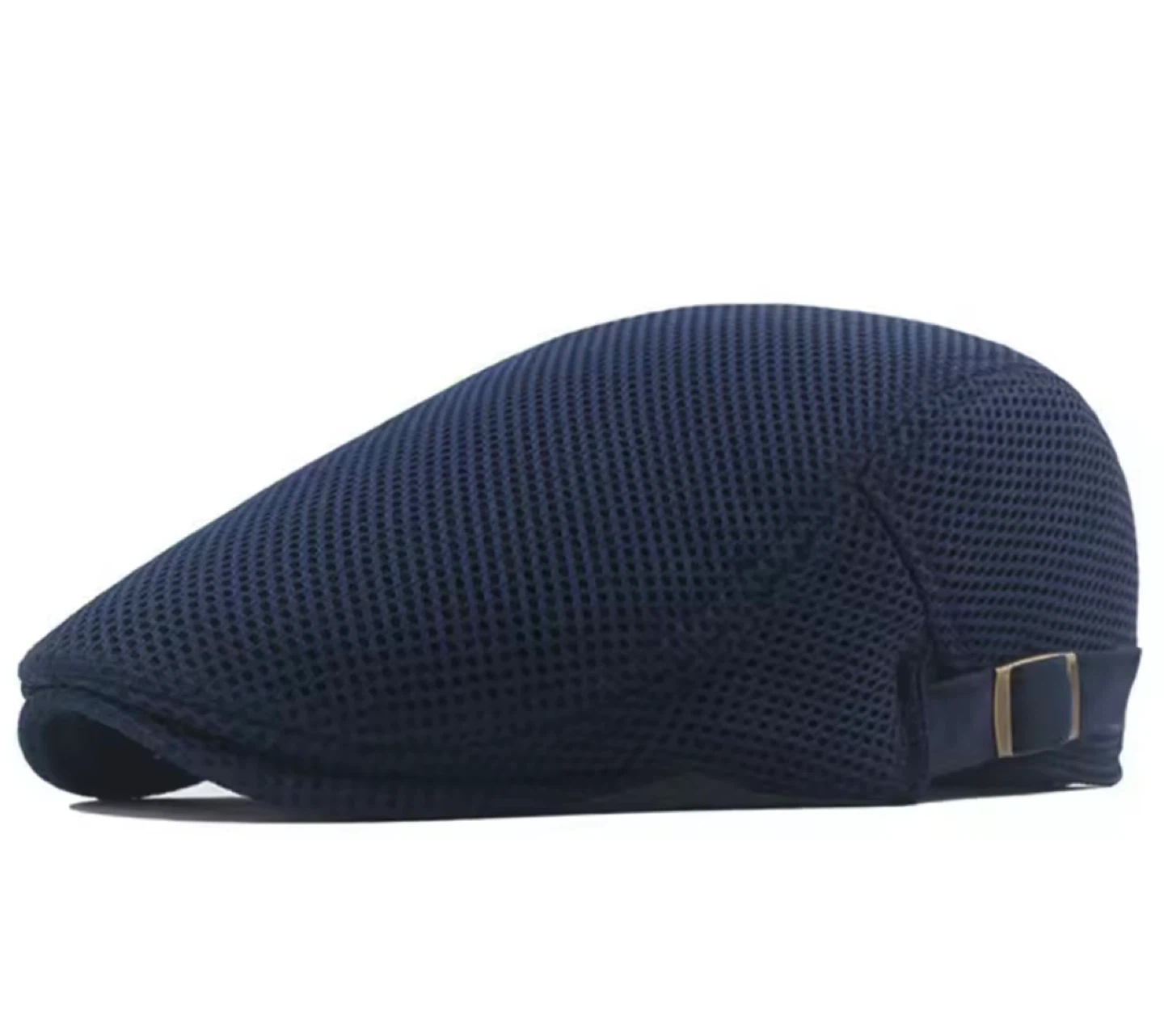 Mesh Driving Cap - Black Navy Grey White - photo 3