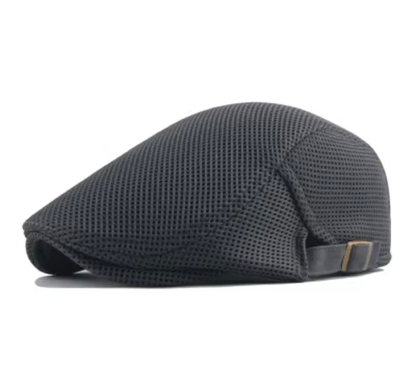 Mesh Driving Cap - Black Navy Grey White - photo 4