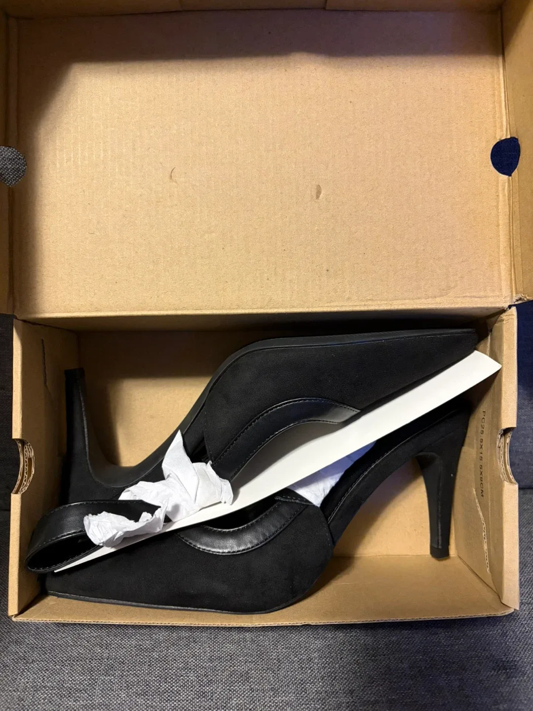 Black Slingback Heels, Size 8.5 thumbnail