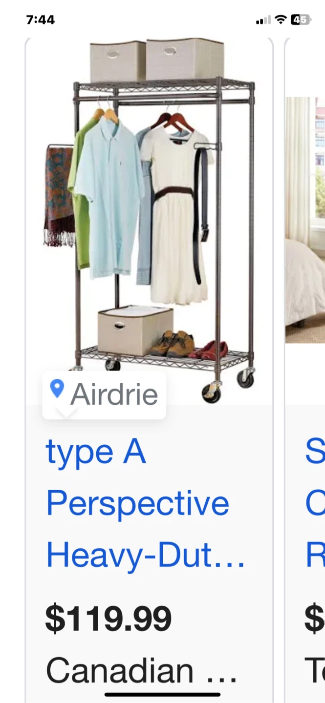 Type A Perspective Heavy-Duty Garment Rack