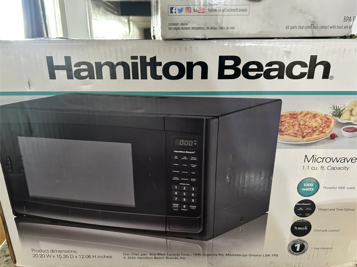 Hamilton Beach 1.1 cu ft Microwave - Black - photo 2