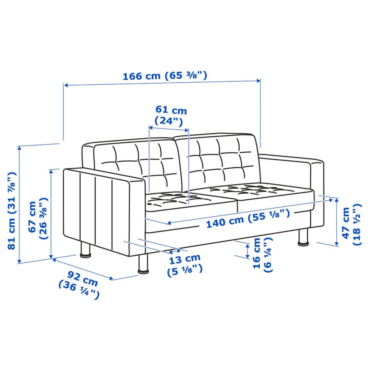 Gray IKEA Sofa / Loveseat - photo 5