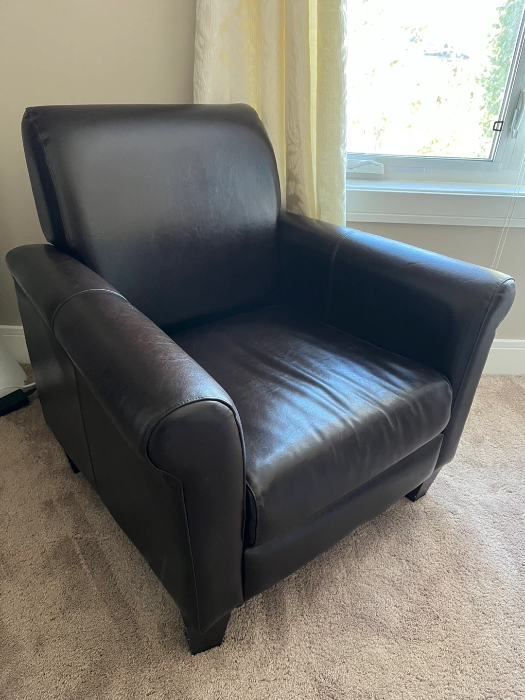 Brown Leather Armchair