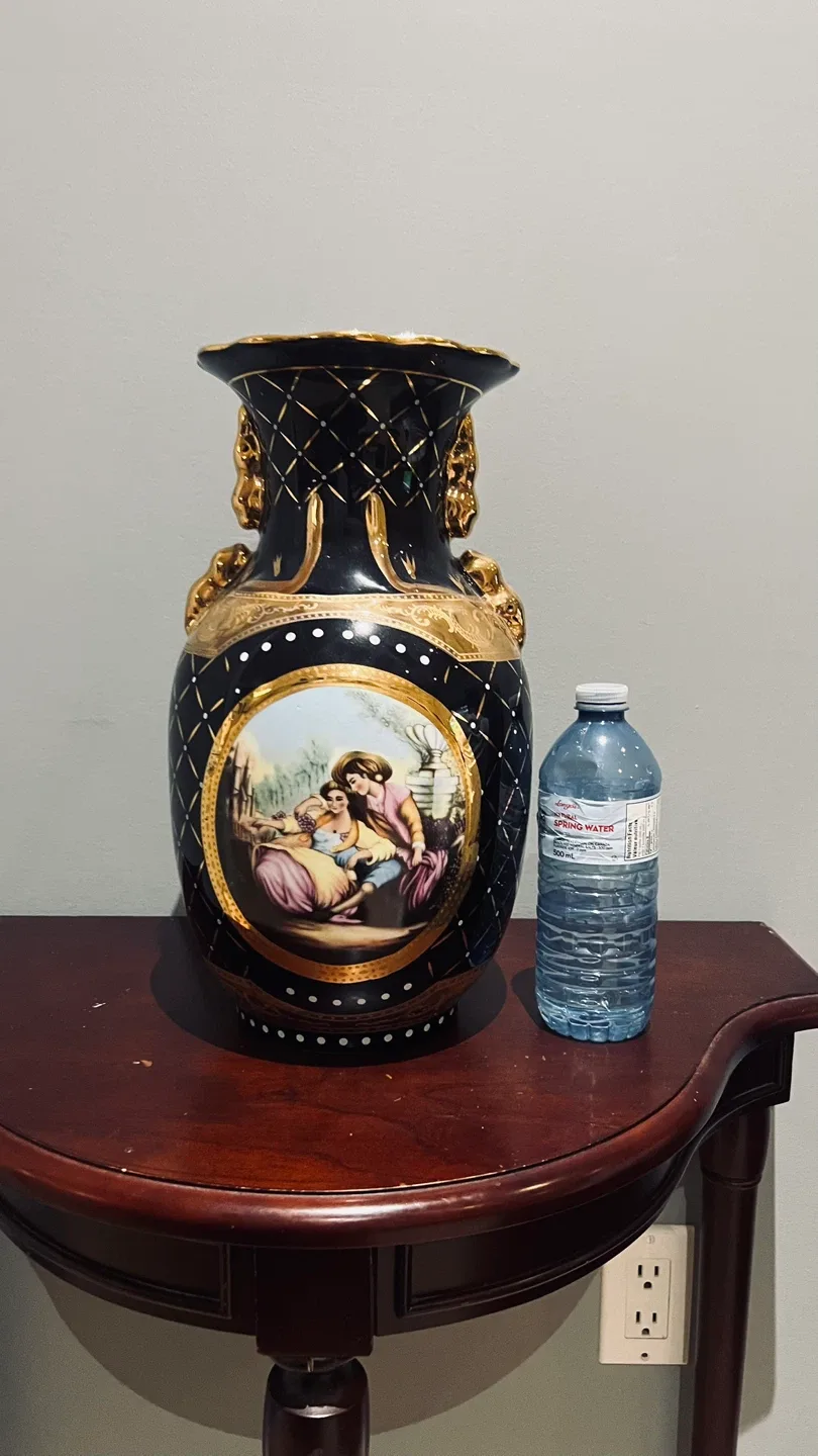 Decorative Vase - Navy & Gold image indicator(2)