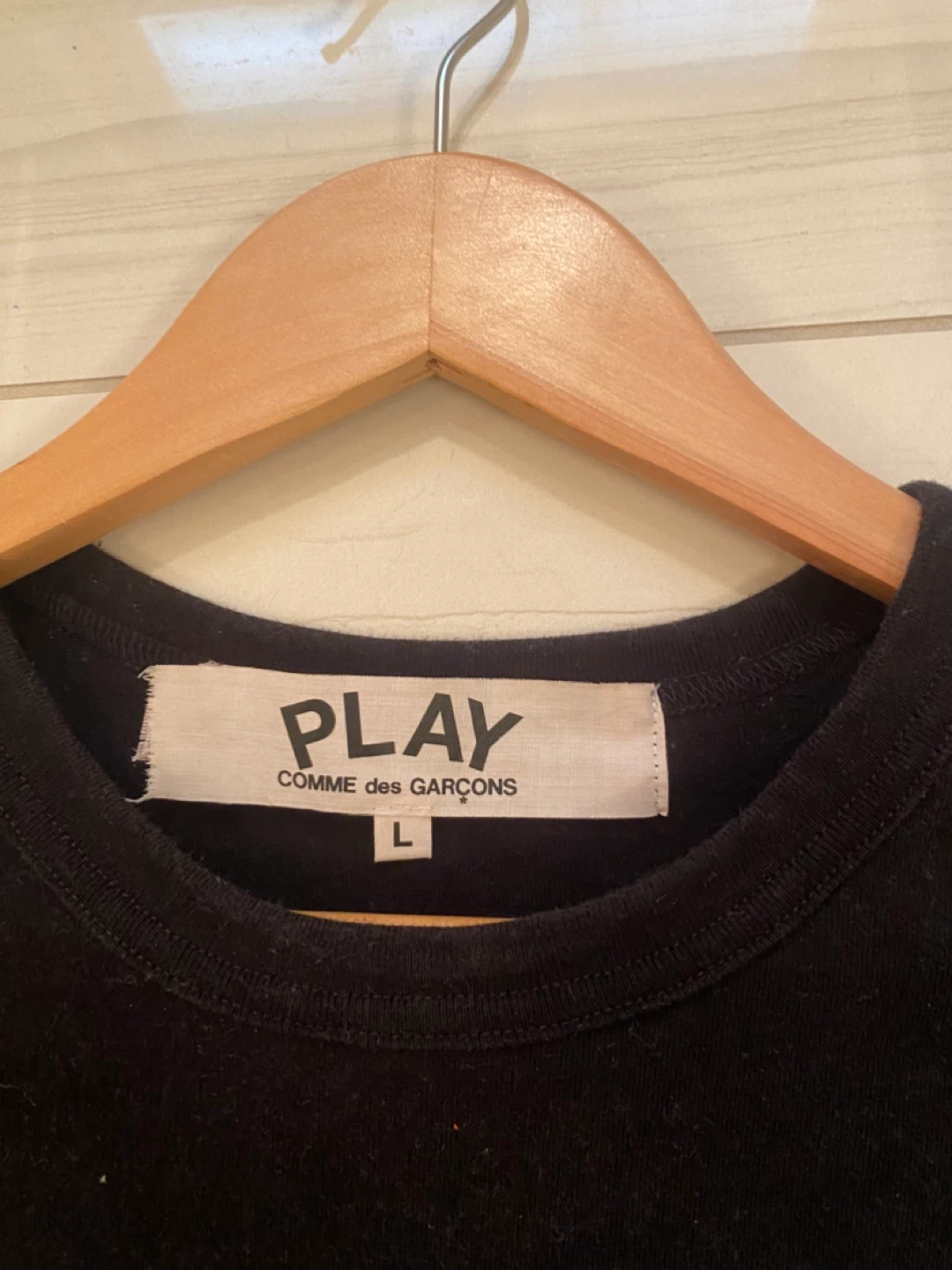 Comme des Garçons PLAY Black T-shirt - Size L - photo 3