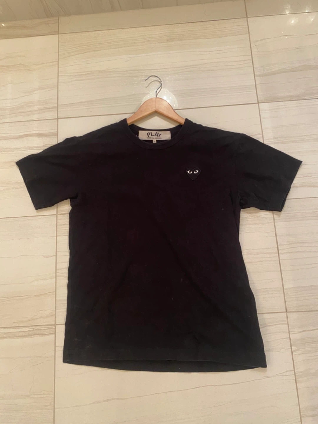 Comme des Garçons PLAY Black T-shirt - Size L