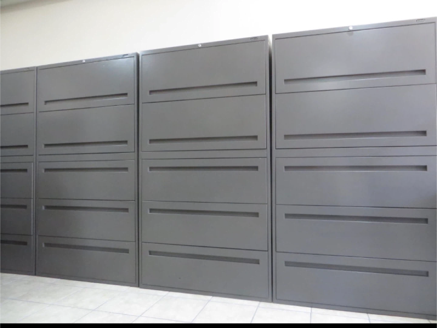 5 Drawers Lateral Metal Filing Cabinet, Lock & Key - photo 4