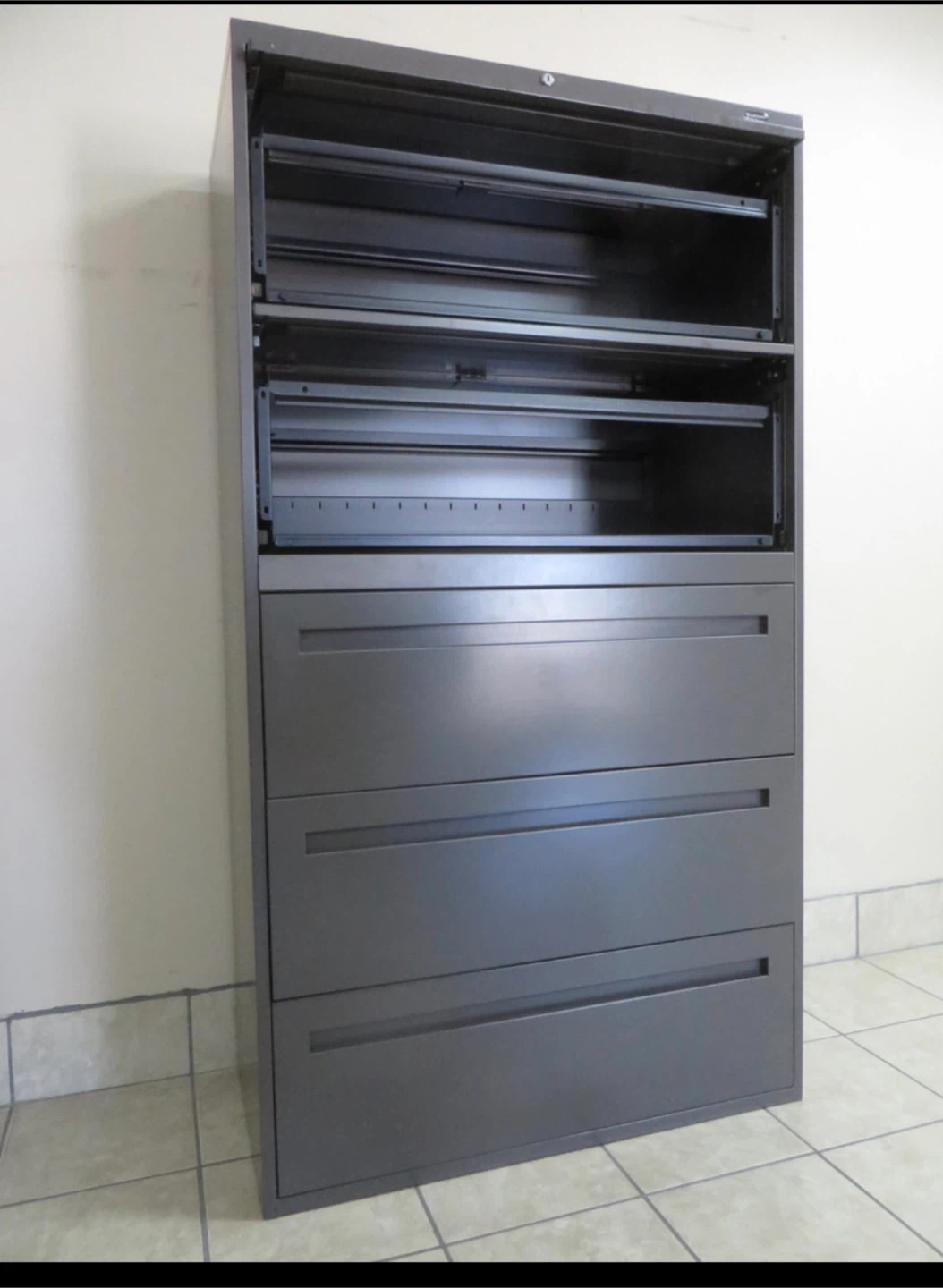 5 Drawers Lateral Metal Filing Cabinet, Lock & Key - photo 2