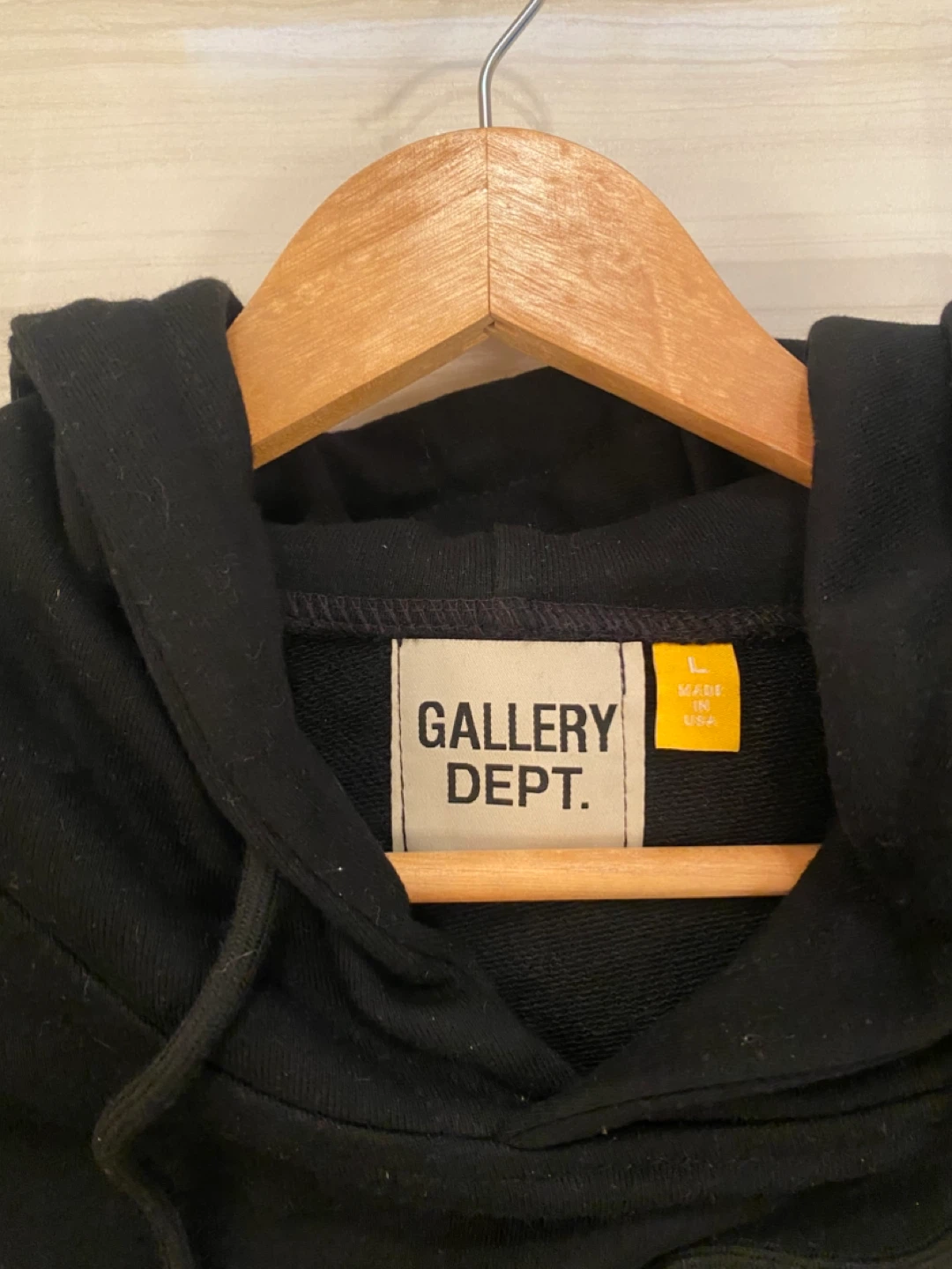 Gallery Dept. Black Hoodie - Size L - photo 2