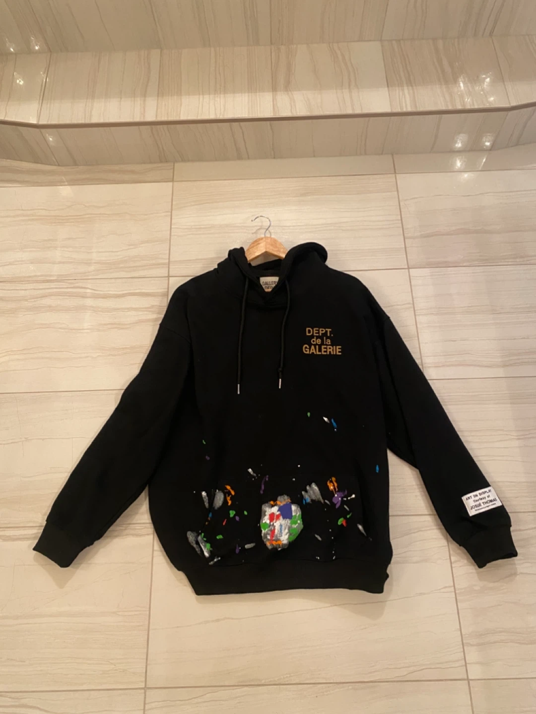 Gallery Dept. Black Hoodie - Size L