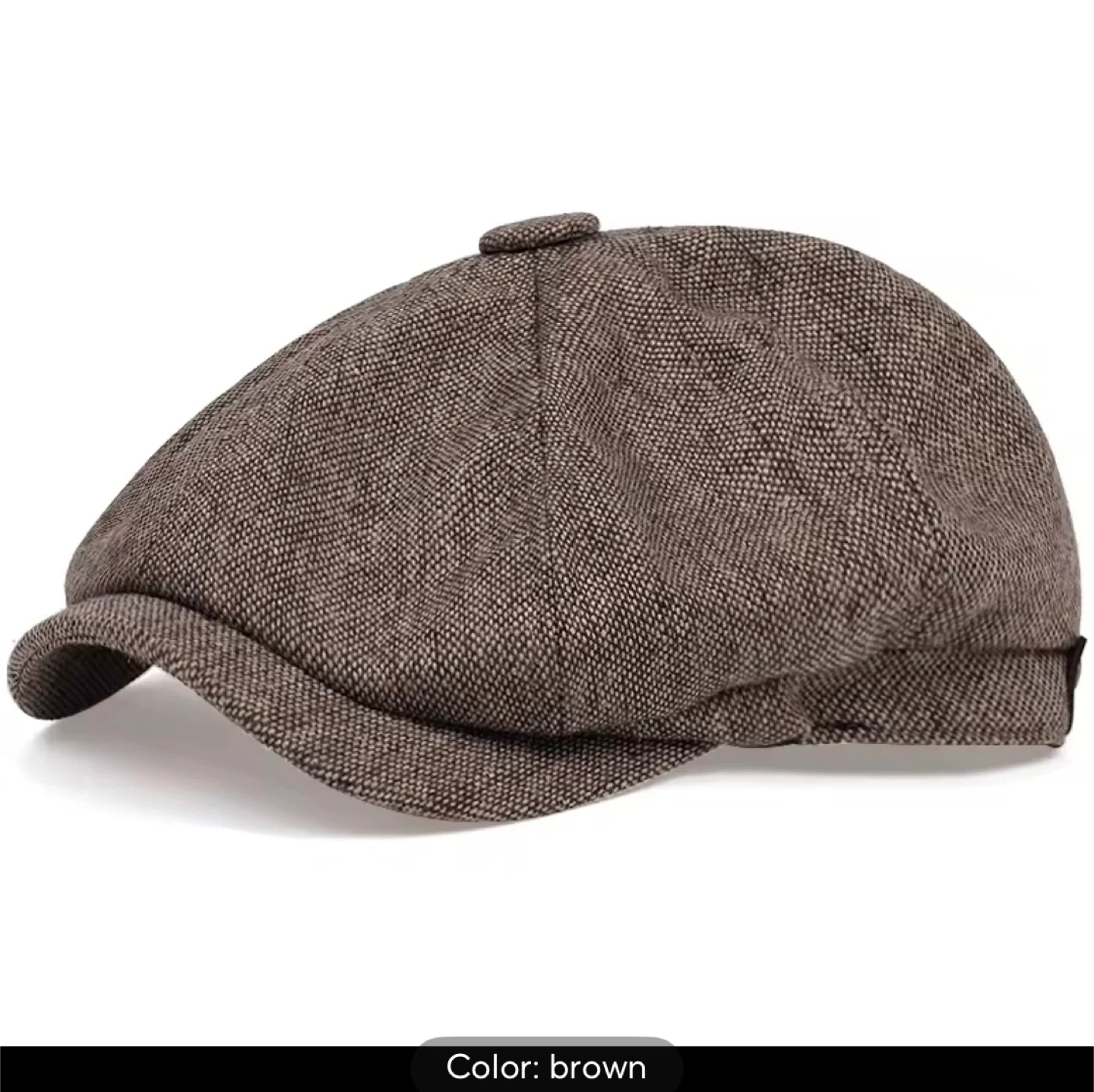 Newsboy Cap - Grey, Size 56-59cm