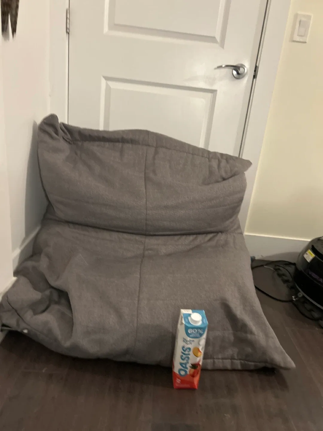 Grey Bean Bag Chair thumbnail
