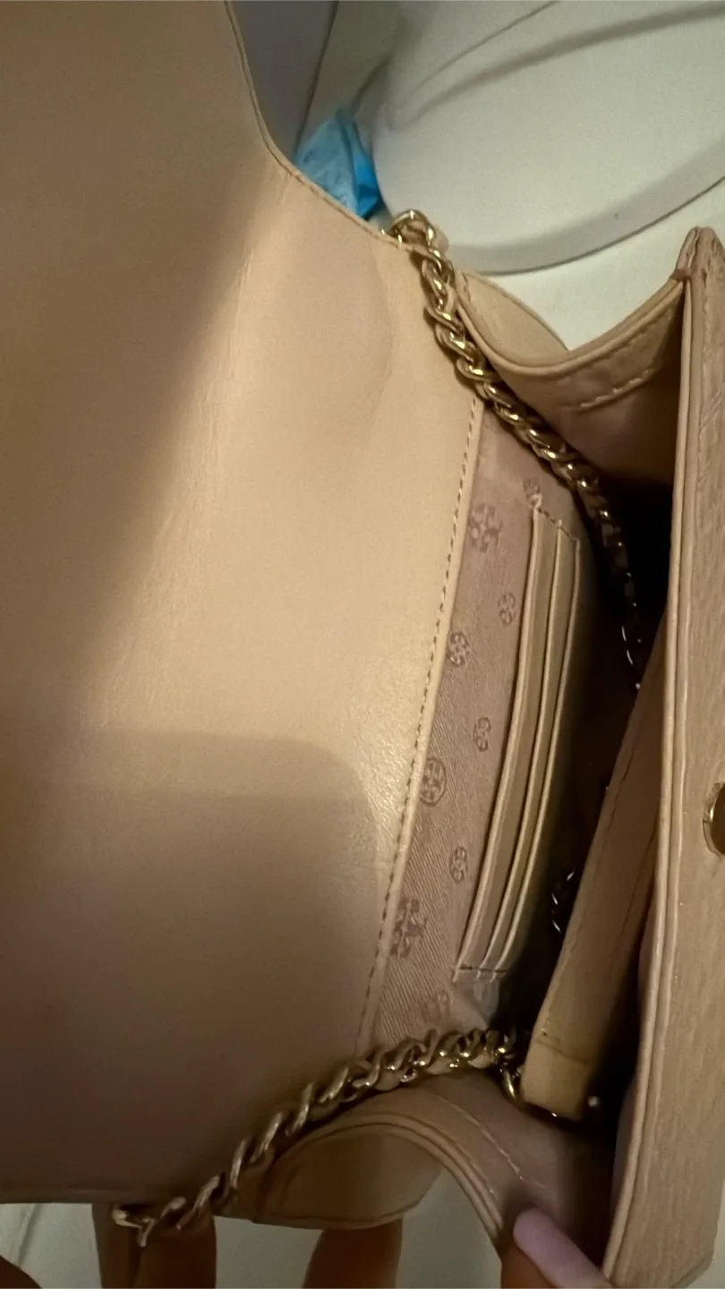 Tory Burch Kira Quilted Chain Wallet - Beige🥕 image indicator(4)