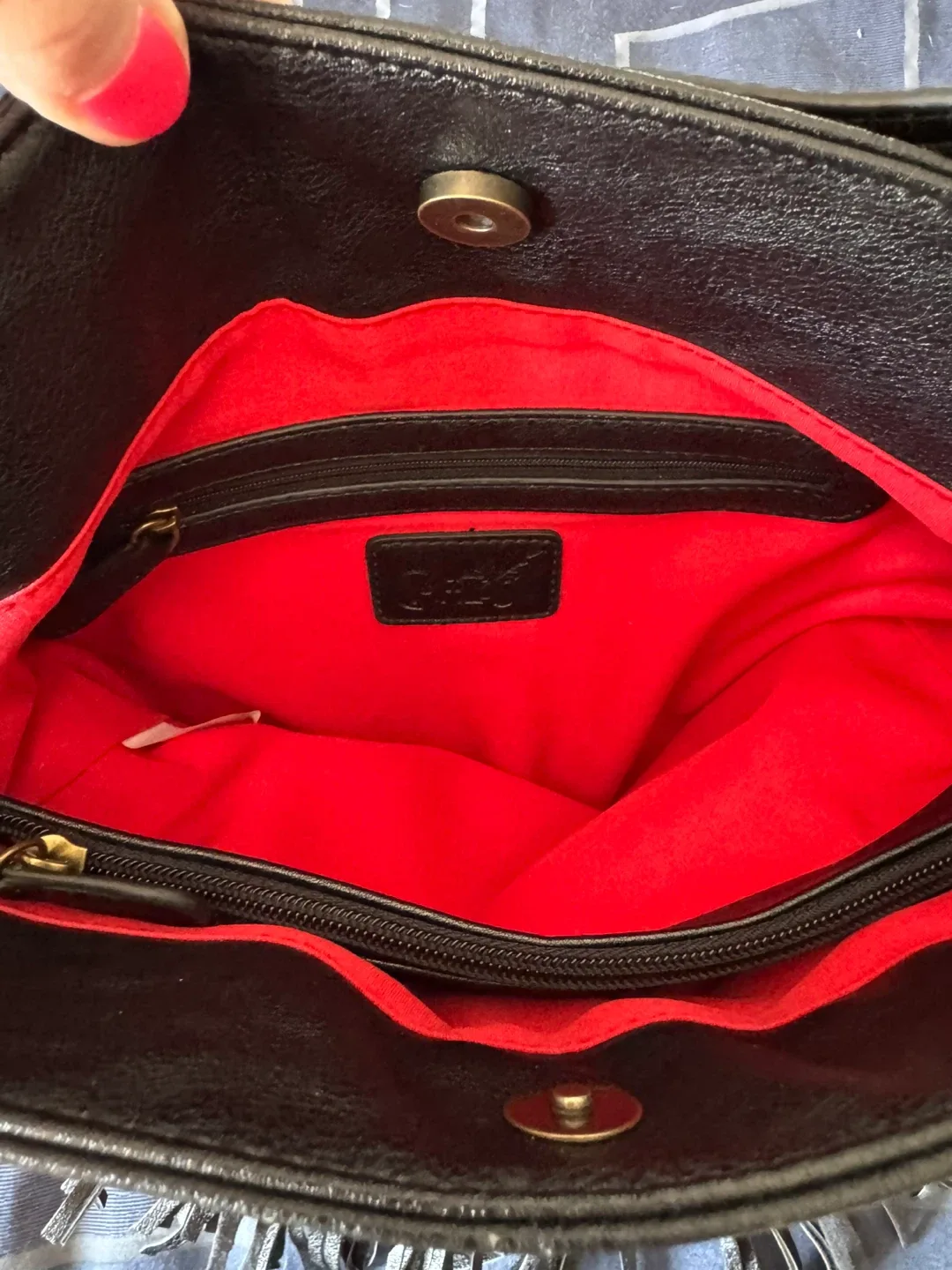 Carlos Santana Black Fringe Purse image indicator(4)