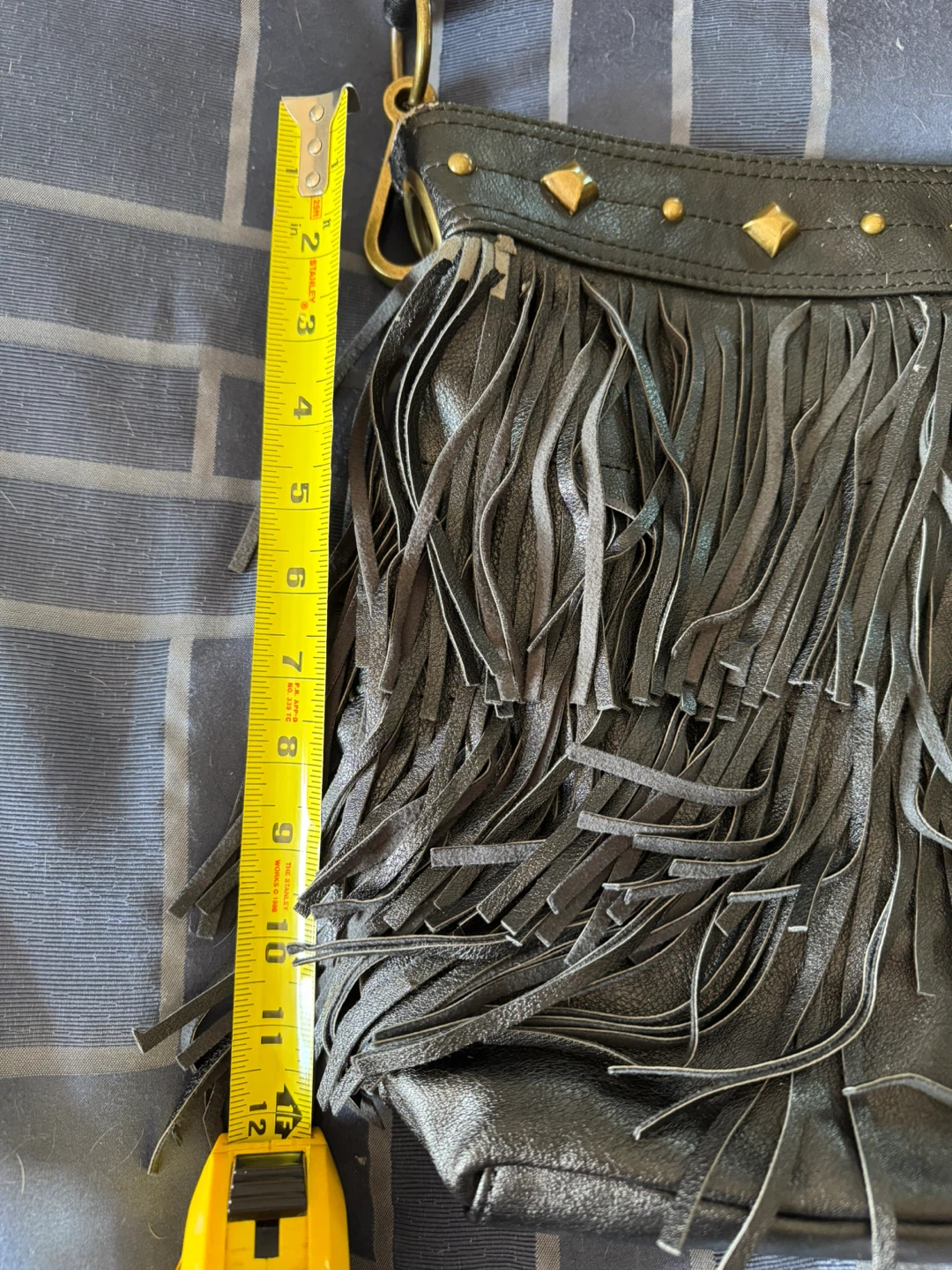 Carlos Santana Black Fringe Purse - photo 2