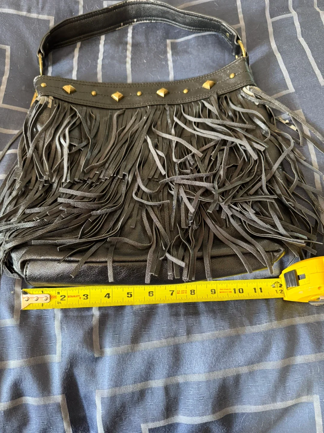 Carlos Santana Black Fringe Purse image indicator(3)