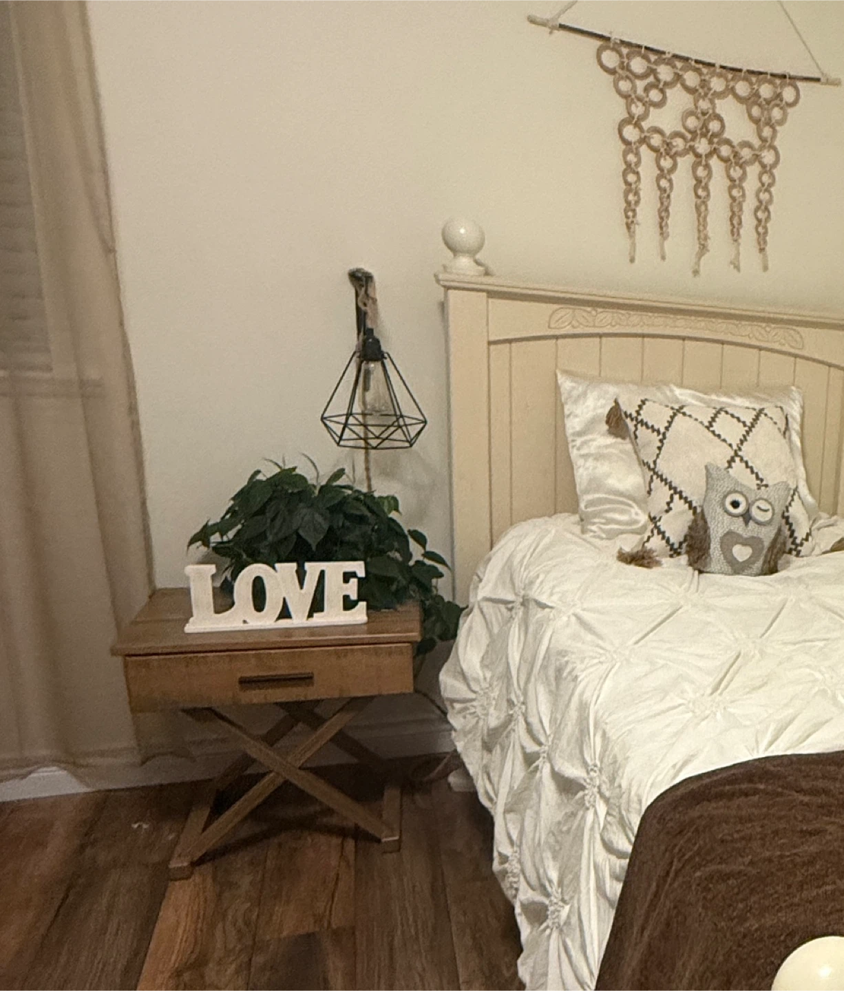 Rustic End Table with Drawer