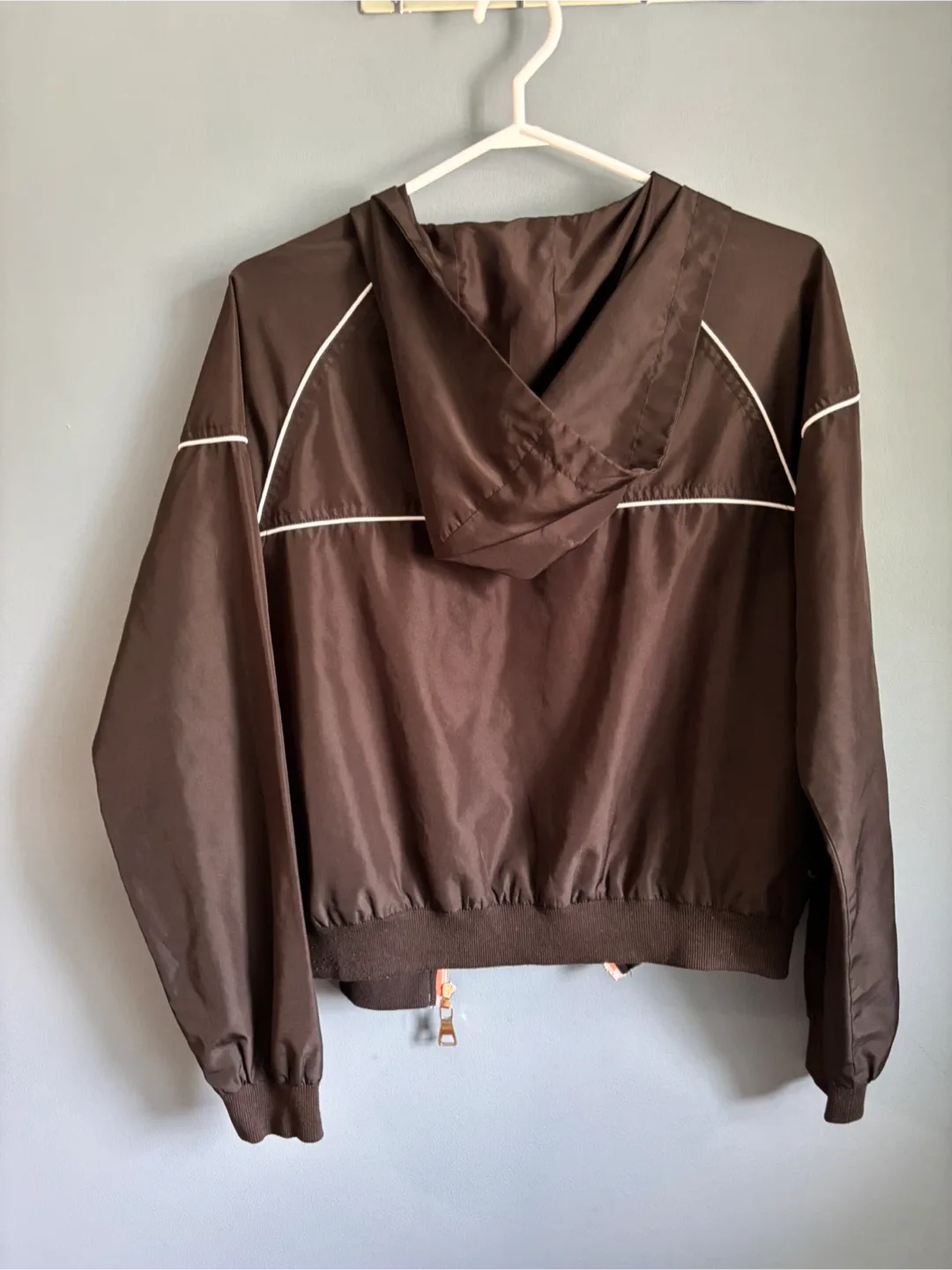 Forever 21 Black Hooded Jacket - Size Small image indicator(6)