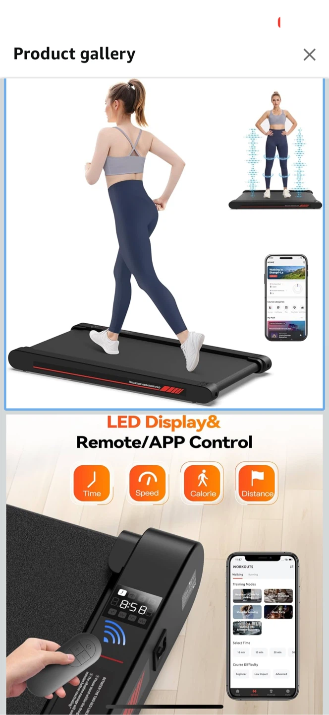 Walking Vibration Pad Treadmill