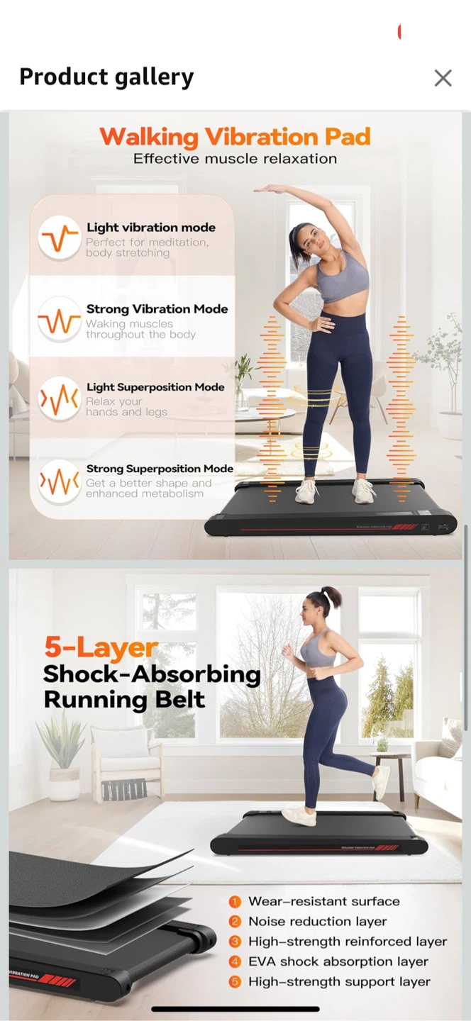 Walking Vibration Pad Treadmill - photo 4