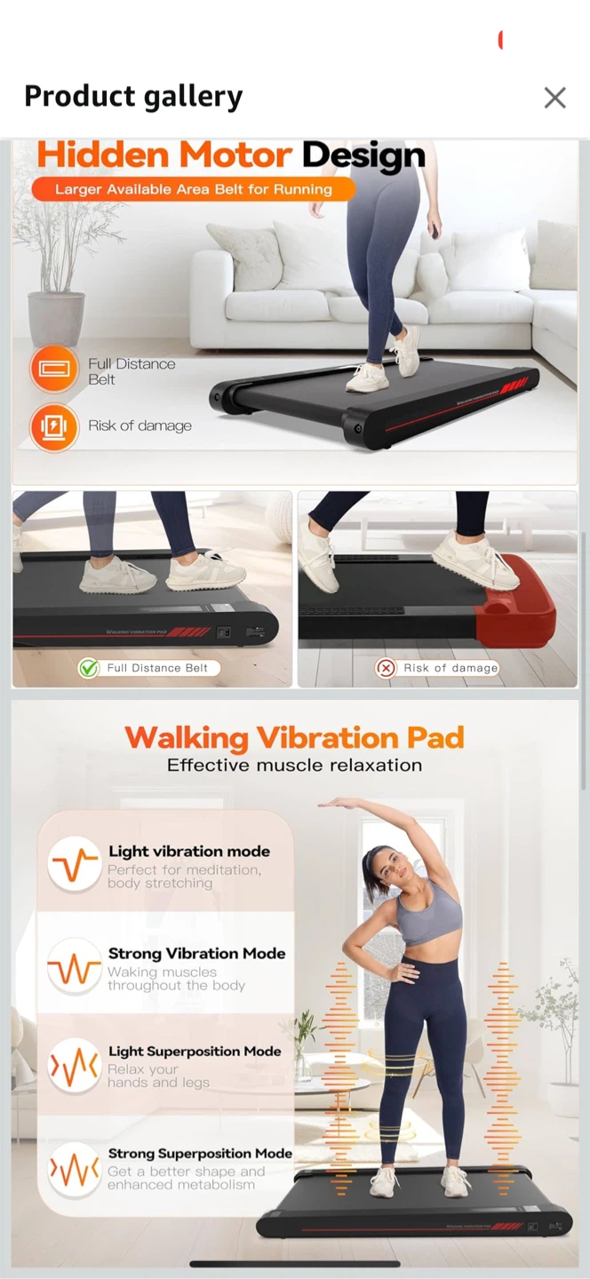 Walking Vibration Pad Treadmill - photo 3