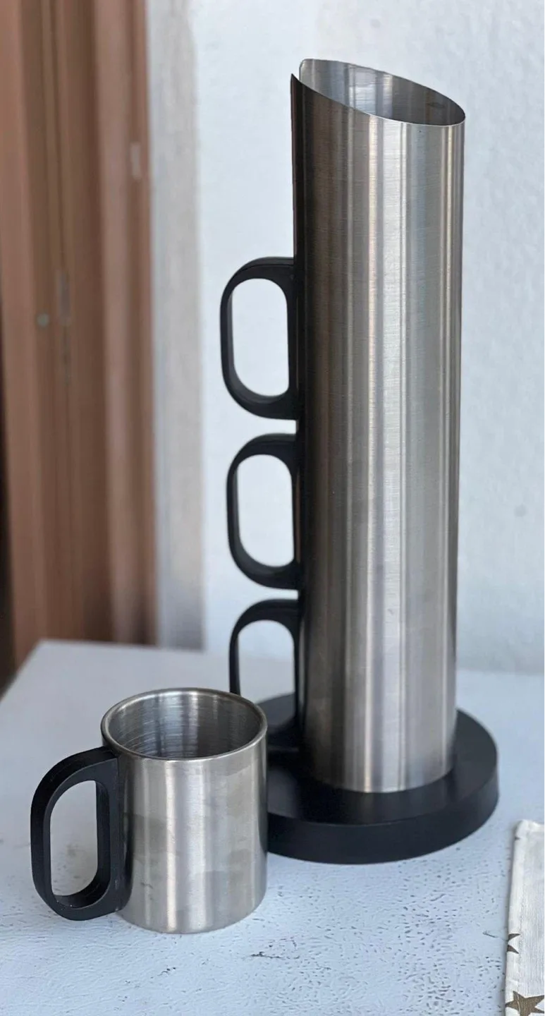 Stainless Steel Mug Tree with 4 Mugs image indicator(2)