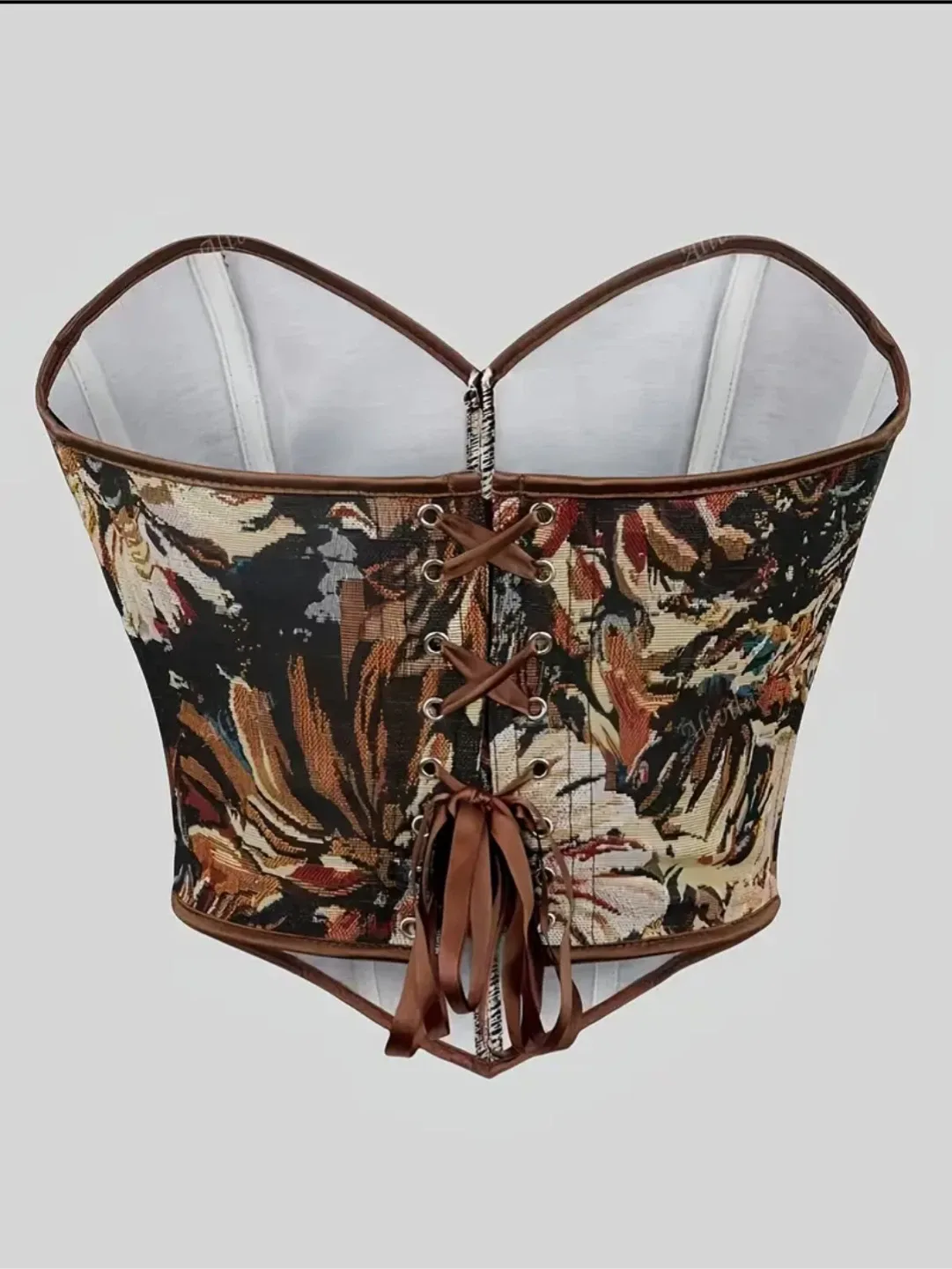 Women’s Vintage Victorian Inspired Bustier Corset Top image indicator(3)