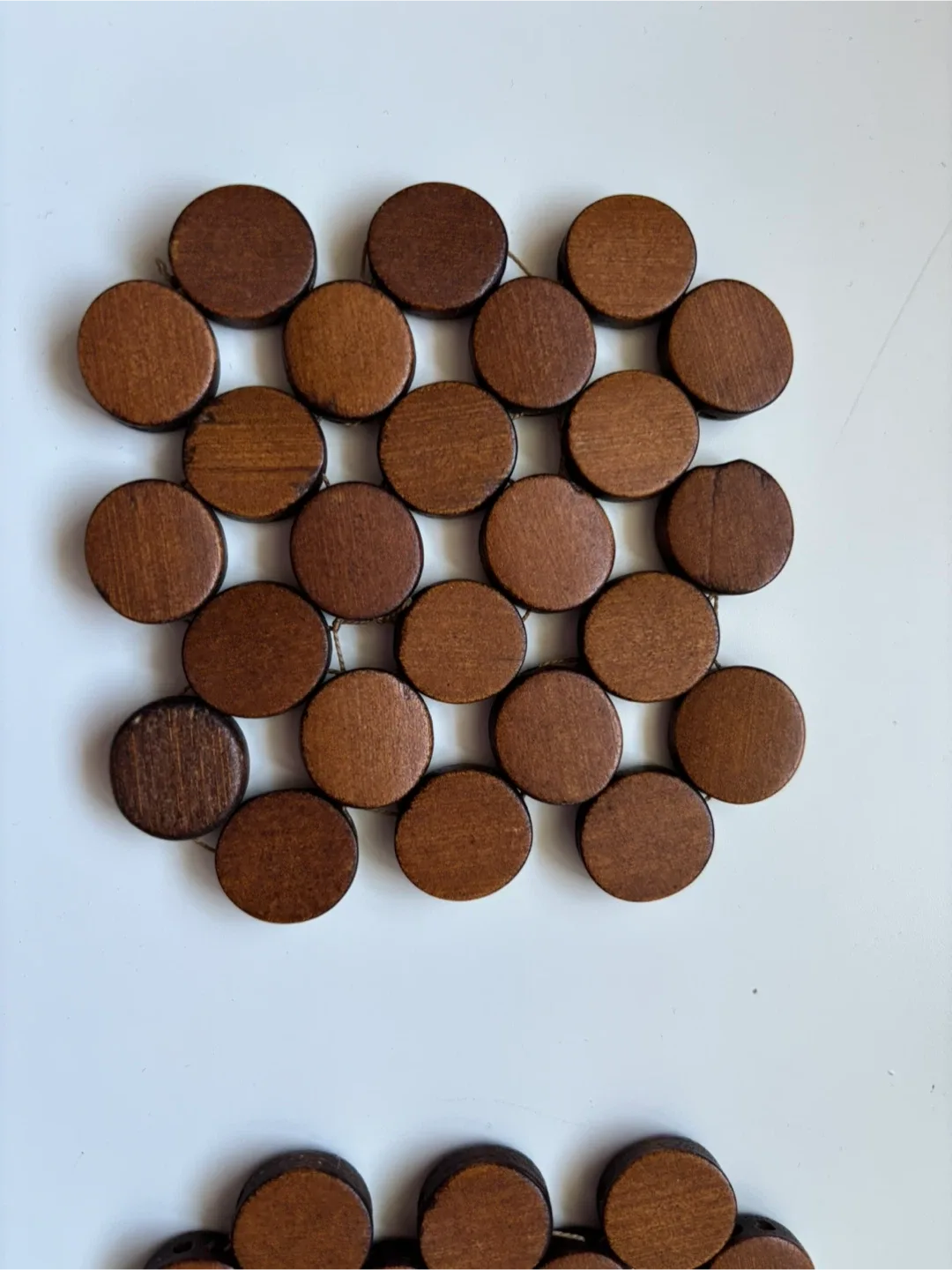 Set of 4 Wooden Trivets image indicator(2)