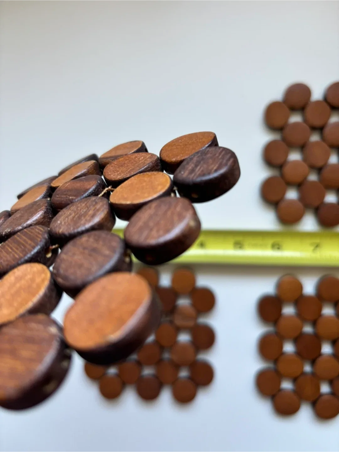 Set of 4 Wooden Trivets image indicator(4)