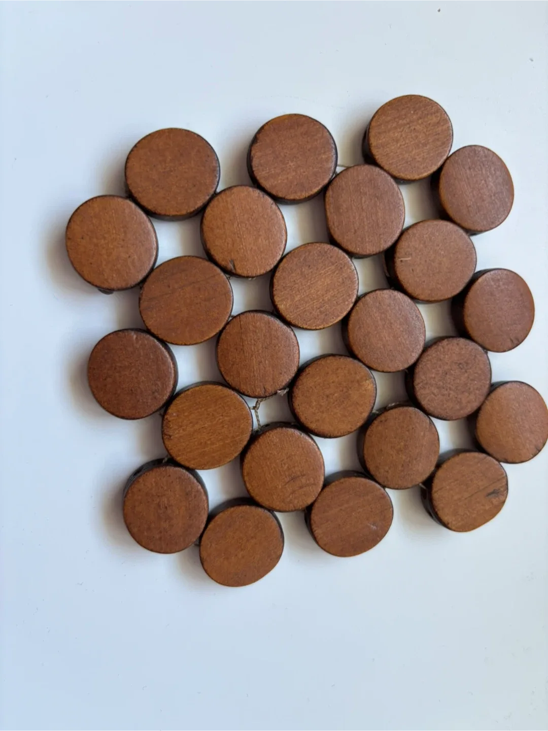 Set of 4 Wooden Trivets image indicator(8)