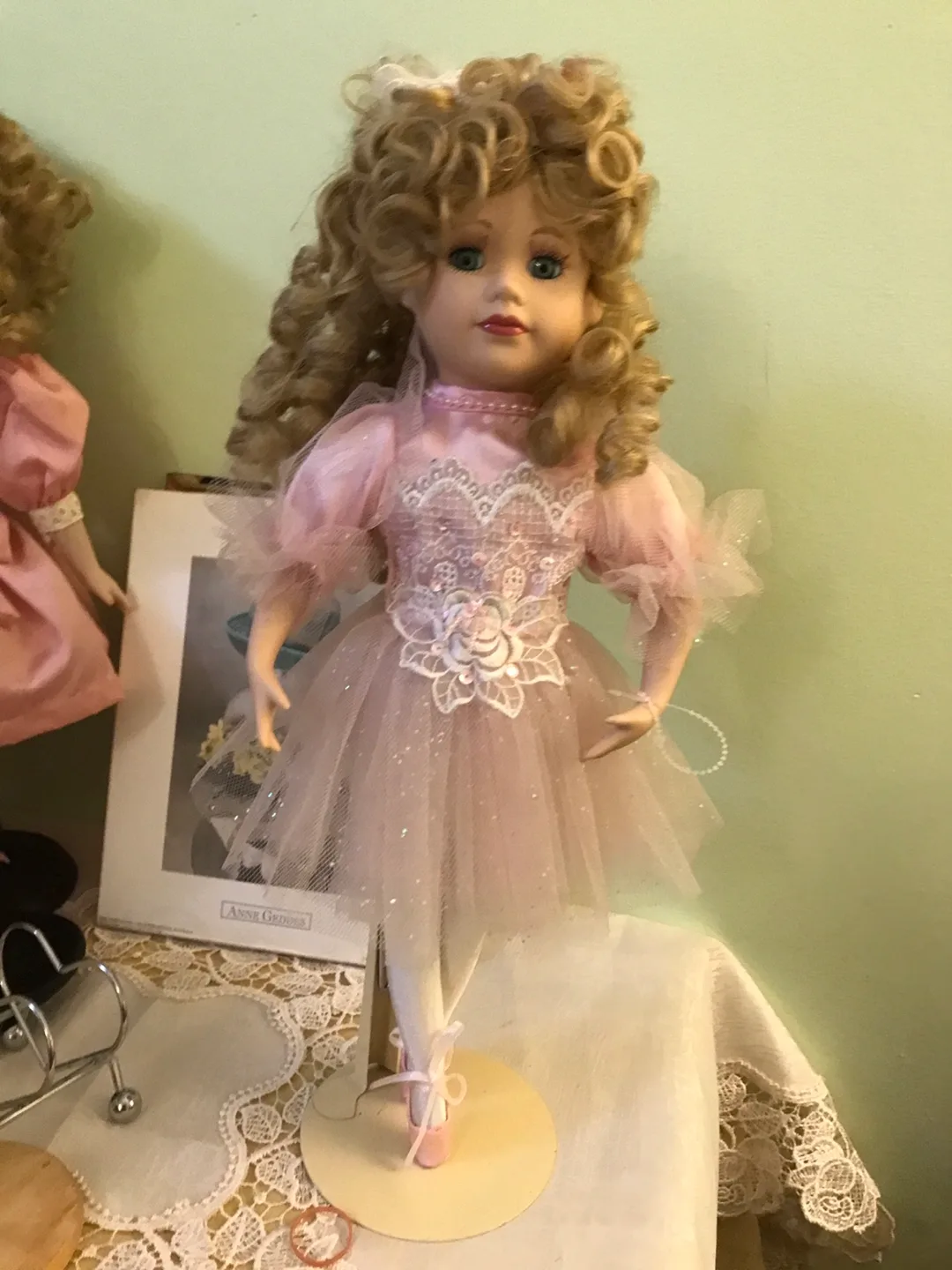 Porcelain Doll in Pink Dress image indicator(2)